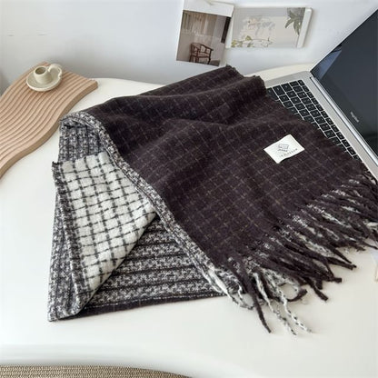 Scarf Fringe Plaid