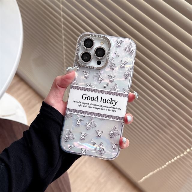 Floral Lettering Phone Case