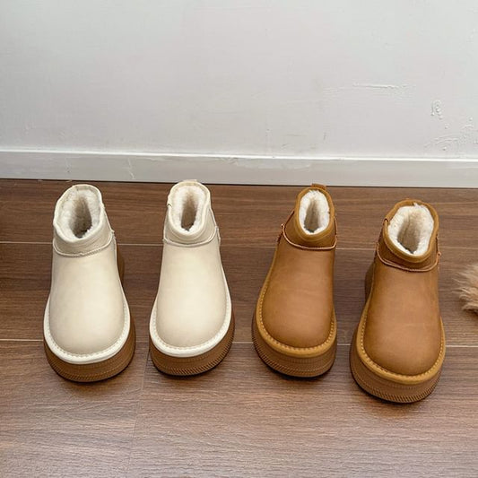 Platform Snow Ankle Boots