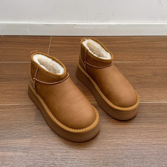 Platform Snow Ankle Boots