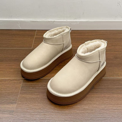 Platform Snow Ankle Boots