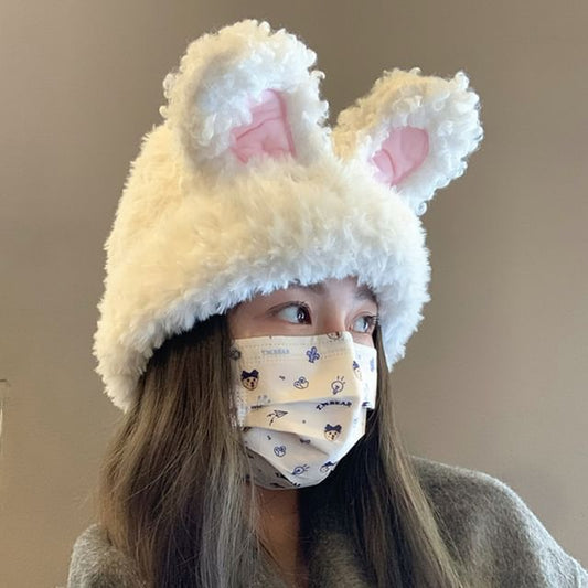 Rabbit Ear Chenille Hat