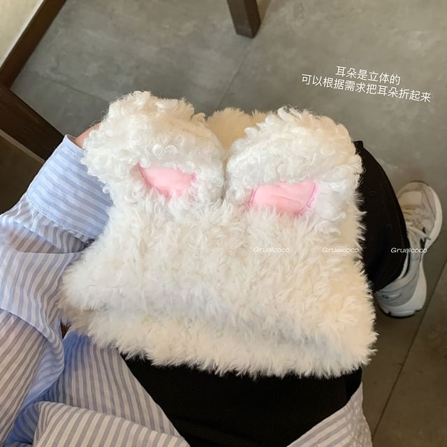 Rabbit Ear Chenille Hat