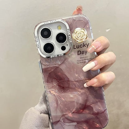 Print Marble Case Floral Phone