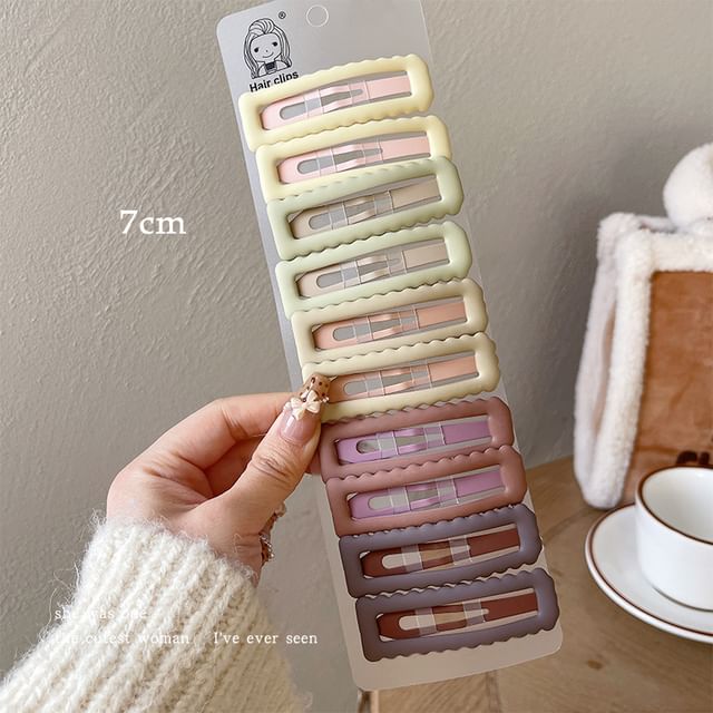 Plain Alloy Hair Clip / Set