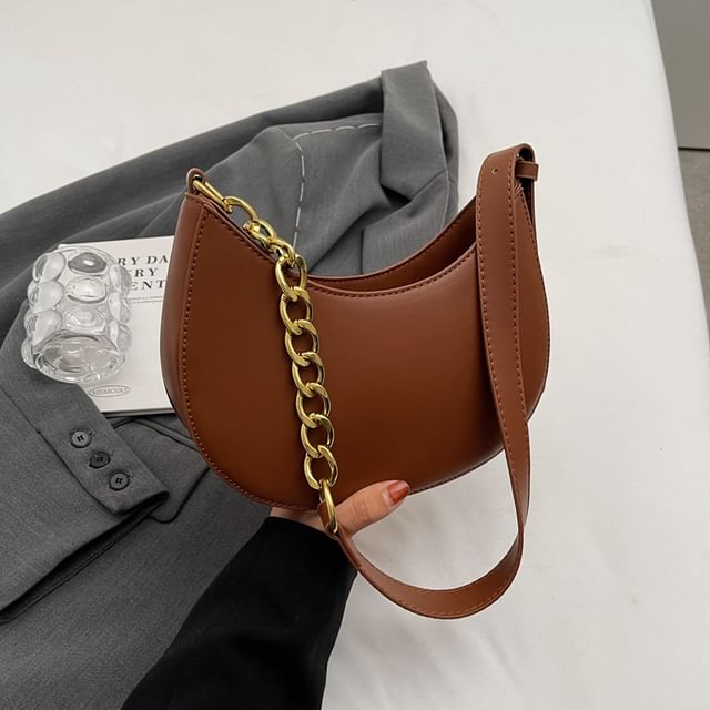 Faux Leather Hobo Bag Egirldoll