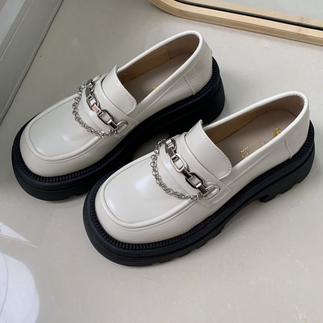 Platform Chain Loafers