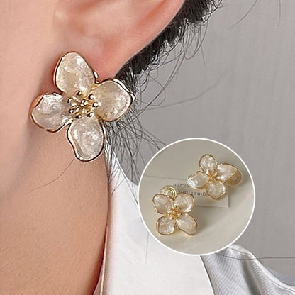Glaze Ear Alloy Cuff Floral
