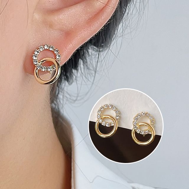 Cuff Hoop Rhinestone Ear Alloy