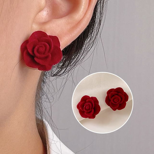 Rose Cuff Alloy Ear Flocking