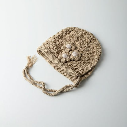 Floral Knit Hat