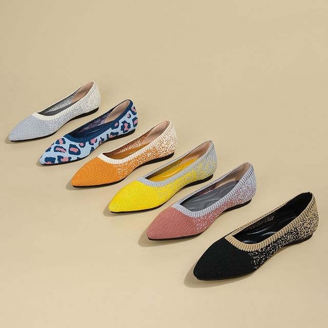 Woven Pointed Flats