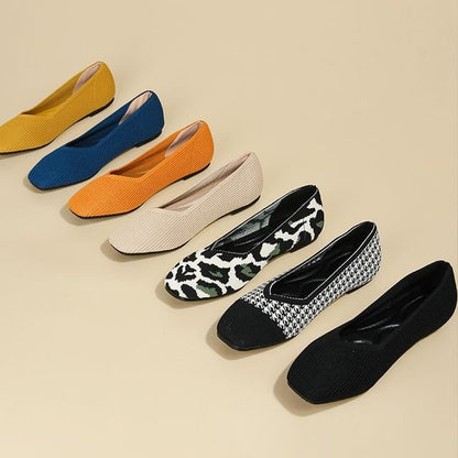 Woven Toe Square Flats