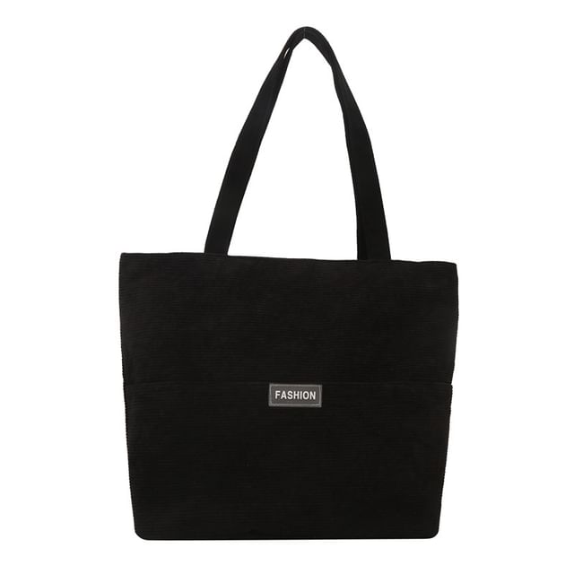 Plain Applique Tote Bag