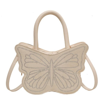 Butterfly Studded Crossbody Bag