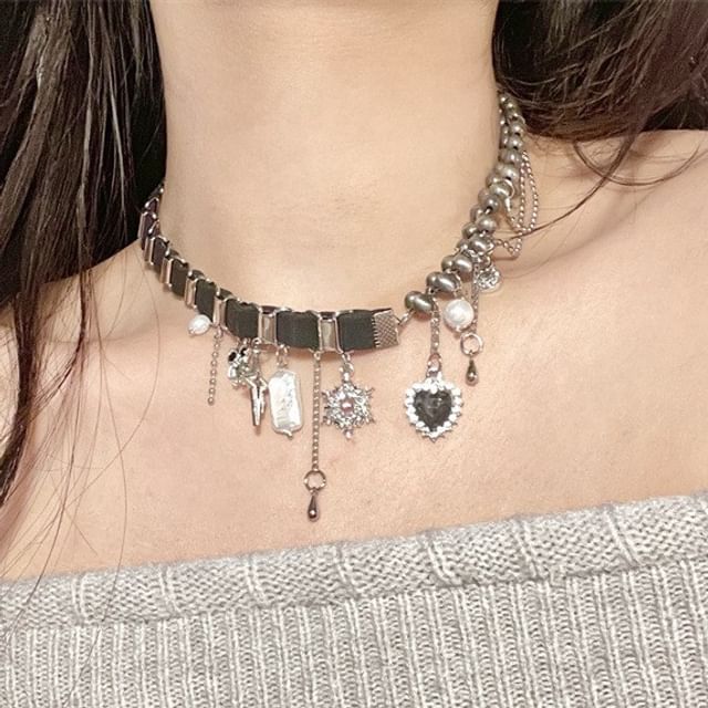 Alloy Charm Necklace