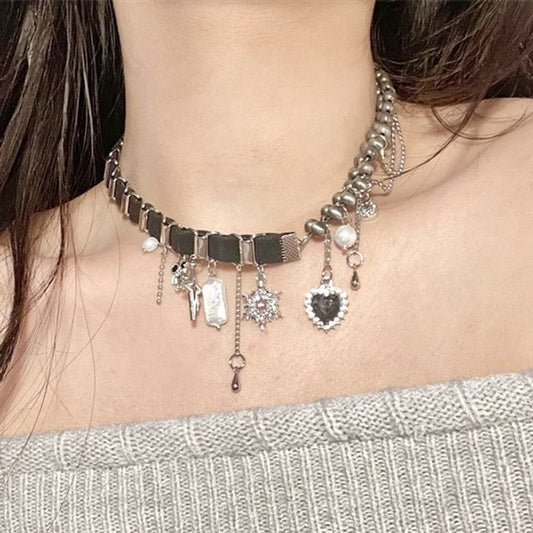 Alloy Charm Necklace
