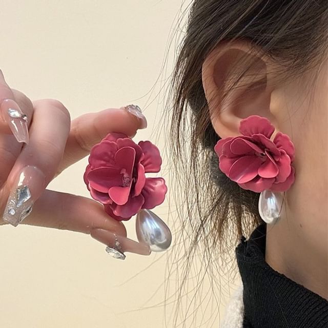 Drop Rose Earring