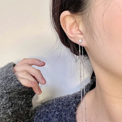 Threader Rhinestone Earring