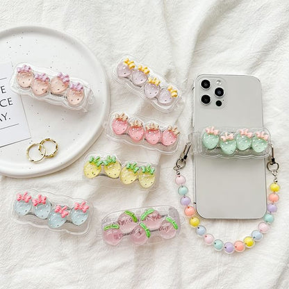 Phone Designs) Lanyard (Various Fruit Clip for