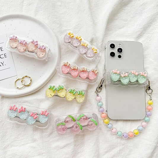 Phone Designs) Lanyard (Various Fruit Clip for