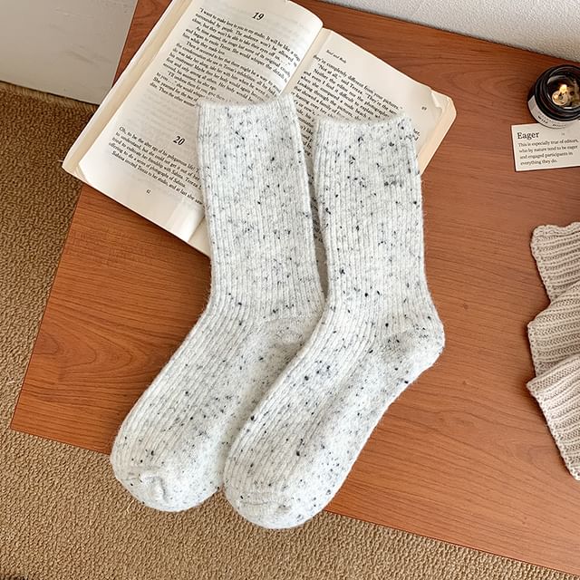 Dotted Ribbed Socks / Set