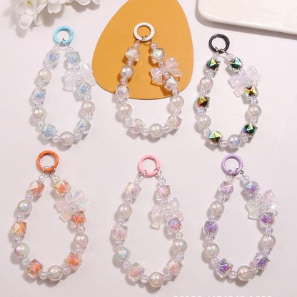 Bow Bead Acrylic Bag Charm