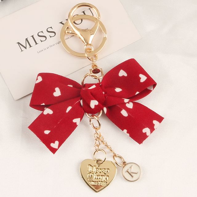 Heart / Ribbon Keyring (Various Designs)