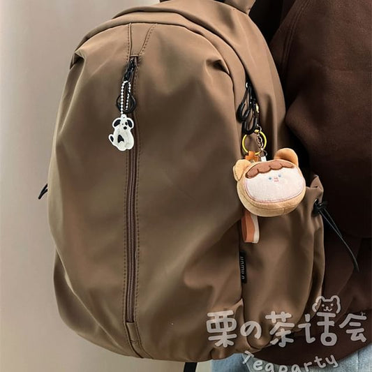 Multi-Pocket Backpack / Bag Charm / Set