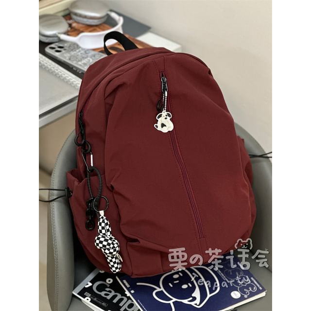 Multi-Pocket Backpack / Bag Charm / Set