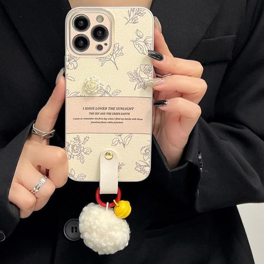 Rose Bell Pom Case Phone
