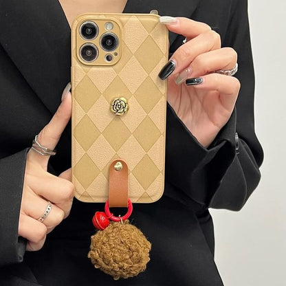 Rose Case Bell Argyle Phone Pom