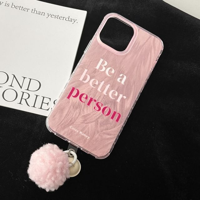 Lettering Bell Case Phone Pom