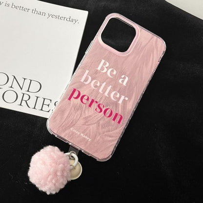 Lettering Bell Case Phone Pom