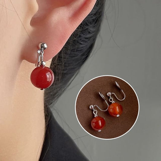 Drop Earring Gemstone Clip-On