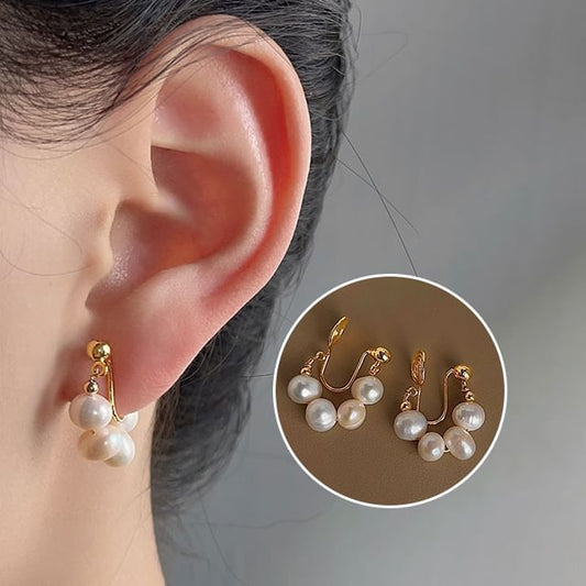 Earring Pearl Faux Clip-On