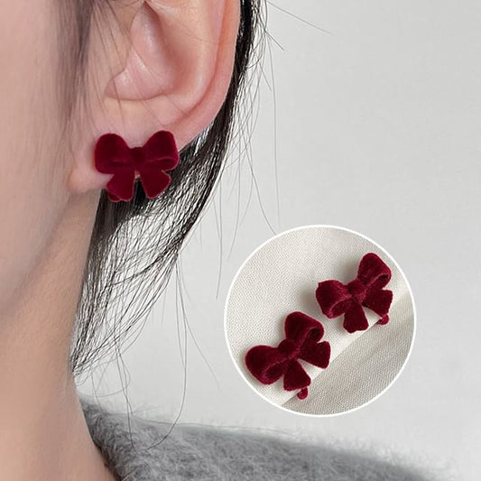 Bow Clip-On Earring Velvet
