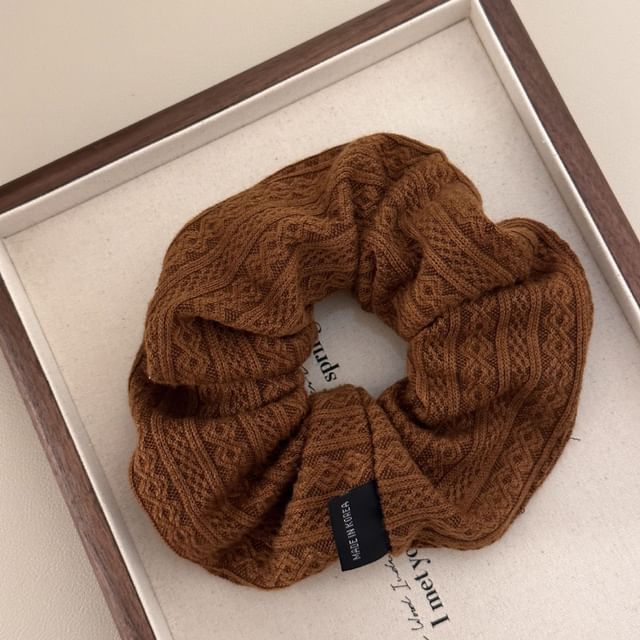 Knitted Fabric Scrunchie