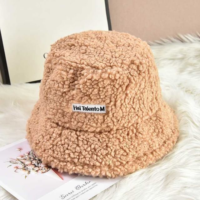 Bucket Lettering Fleece Hat