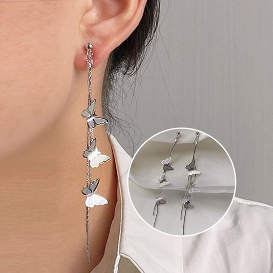 Threader Alloy Earring Butterfly