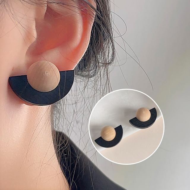 Geometric Cuff Ear Wooden