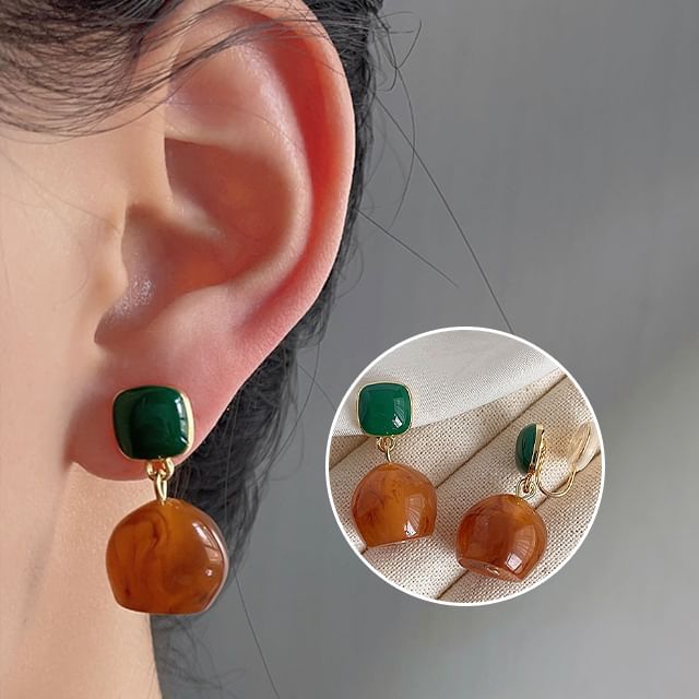 Resin Earring Alloy Drop