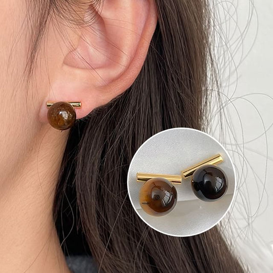 Alloy Faux Bead Gemstone Cuff Ear