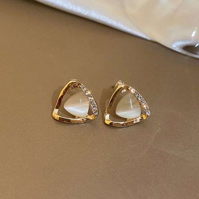 Faux Gemstone Stud Earring / Drop Earring