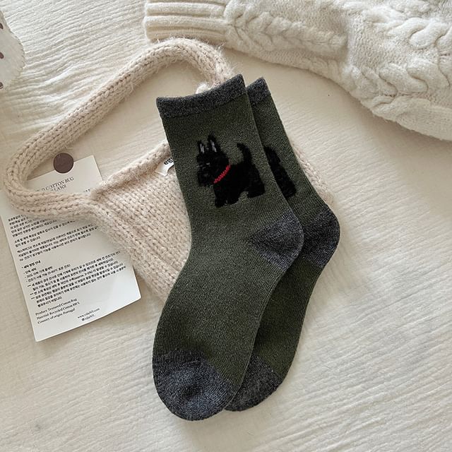 Dog Jacquard Socks / Set