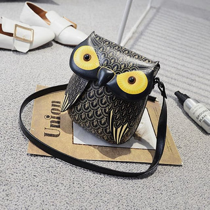 Owl Flap Crossbody Bag