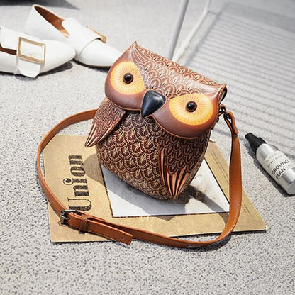 Owl Flap Crossbody Bag