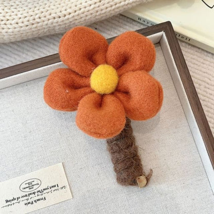 Floral Fabric Coil Hair Tie