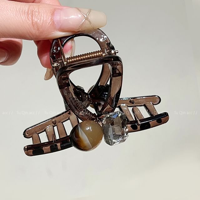 Embellished Plastic Hair Clamp (Various Designs)