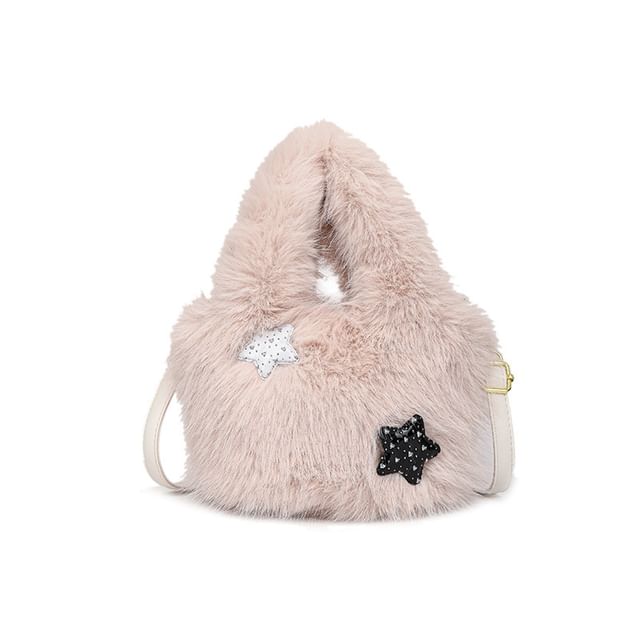 Plain Fluffy Crossbody Bag